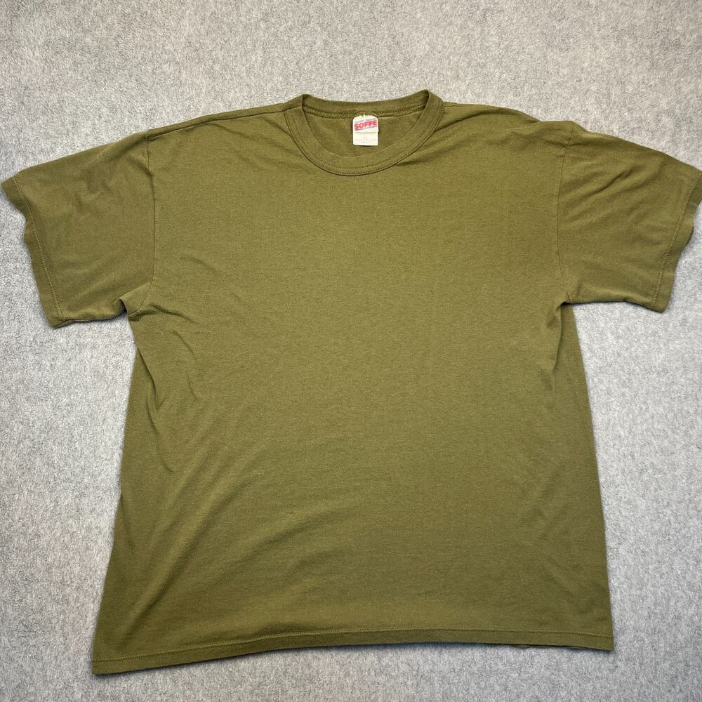 Vintage Soffe T-Shirt Mens XL Green Short Sleeve USA